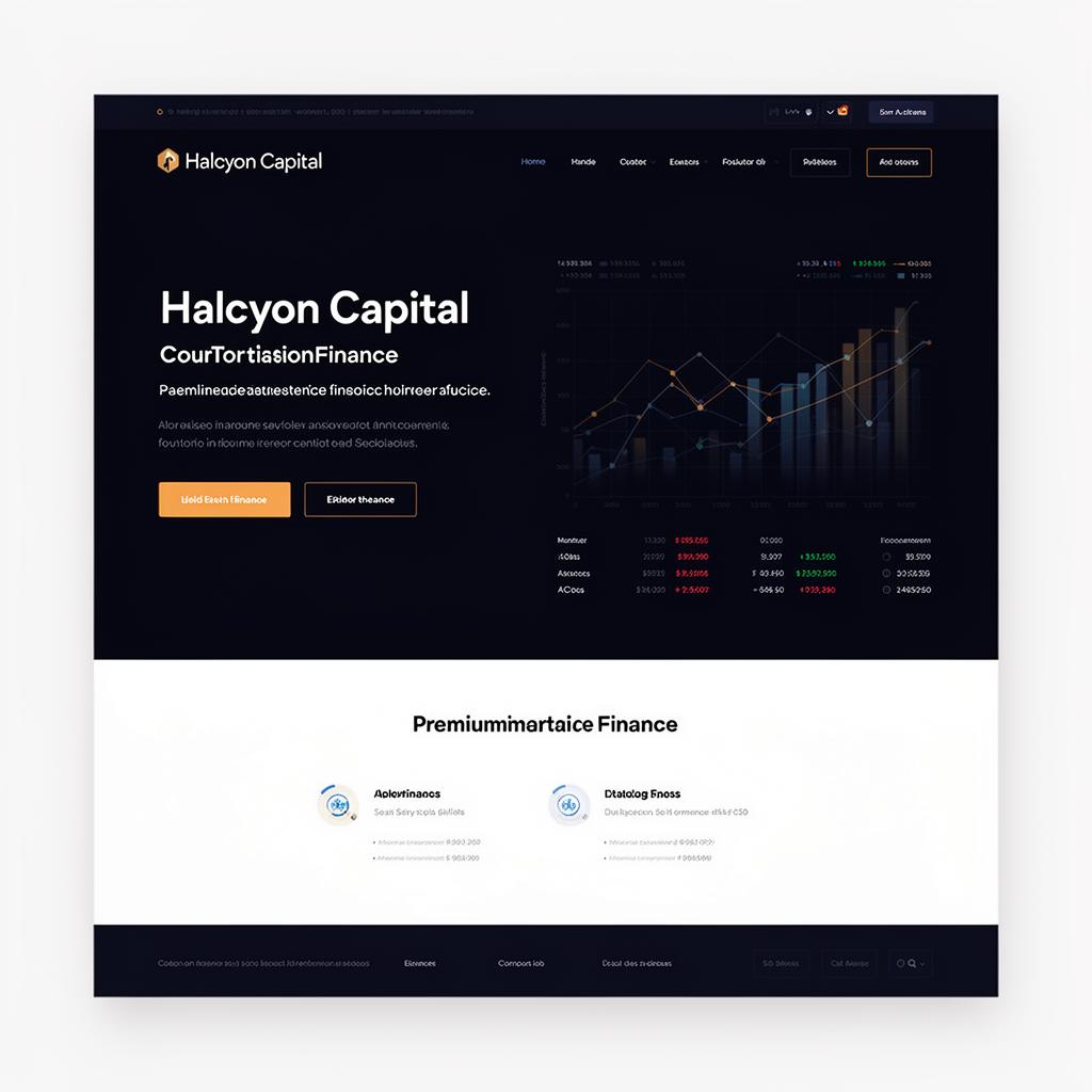 Halcyon Capital — Finance · Marketing site
